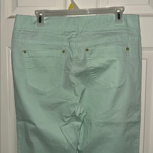 Mint Green Straight-Leg Pants